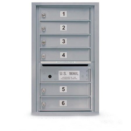 POSTAL PRODUCTS UNLIMITED Postal Products Unlimited N1029453SND 6 Door Standard 4C Mailbox - Sandstone N1029453SND